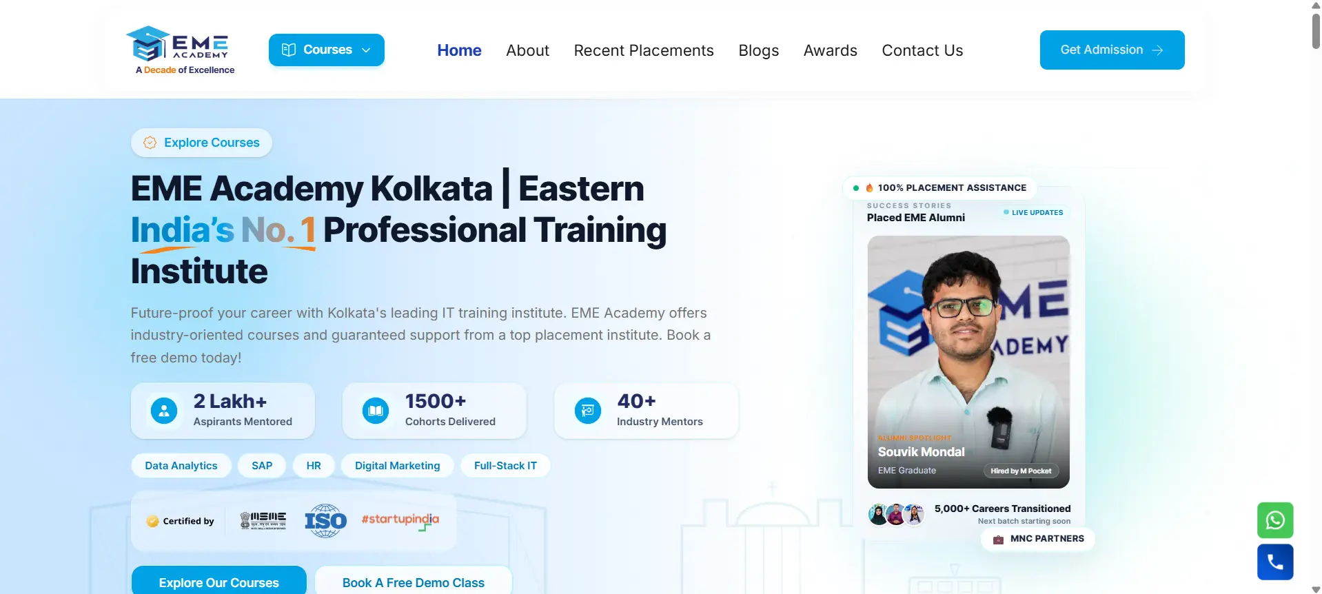 EME Academy Website